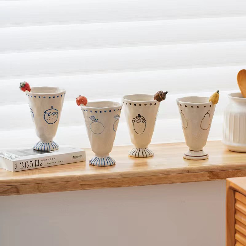 PG Handmade Rustic Fruit Accent Ceramic Coffee Mug Collection - Image 2