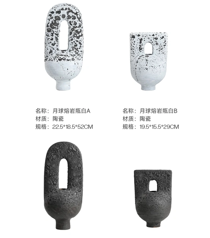 New Chinese style distressed ceramic ornaments for home art, soft furnishings, model rooms, sales offices, villas, retro wabi-sabi decorations. - Image 5
