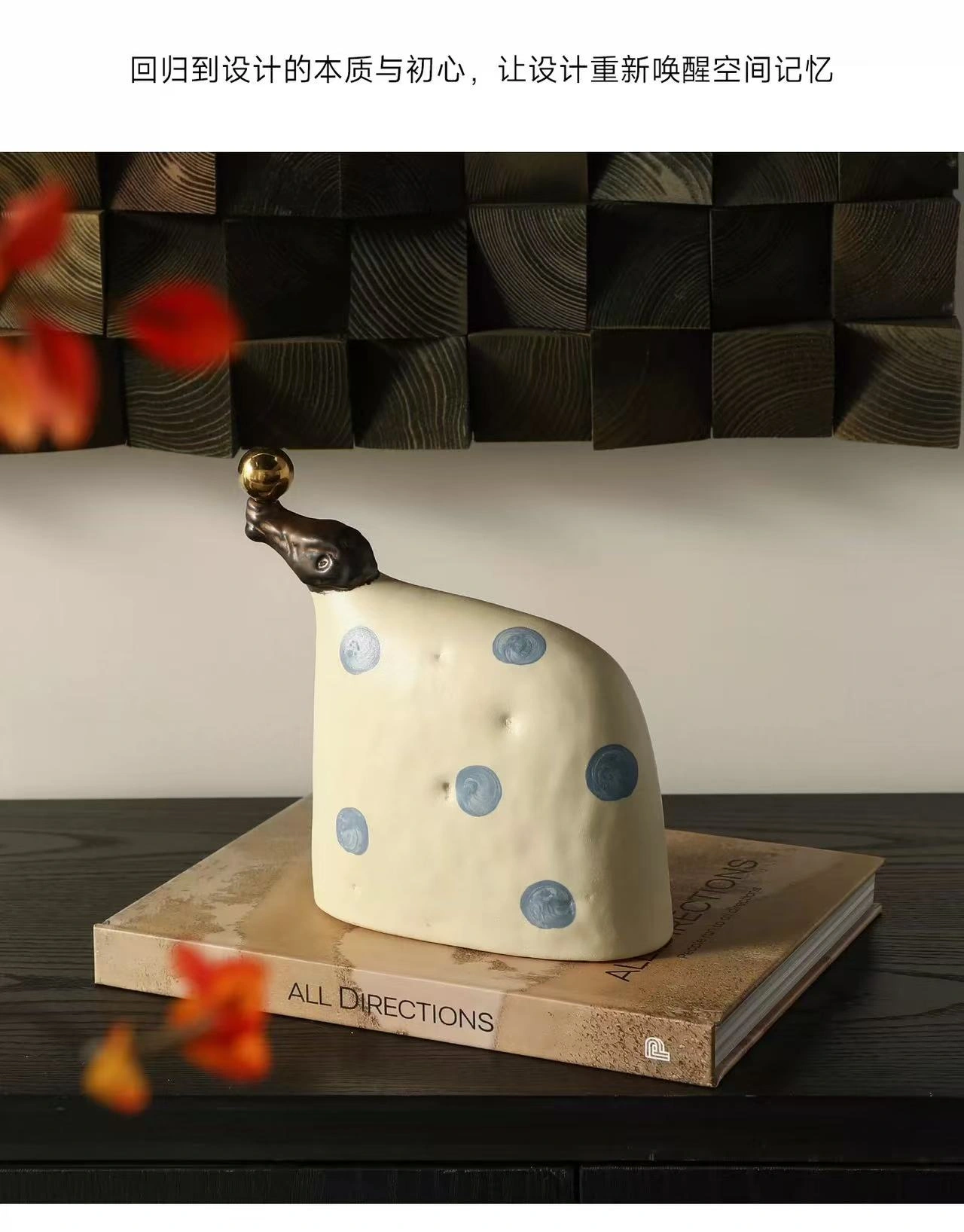 Modern art creative irregular glazed ceramic ornaments, light luxury home furnishings, entryway, model room soft furnishings, decorative crafts. - Image 4