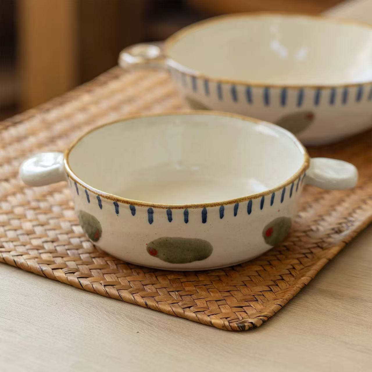 Handmade Sandy Clay Multi-Style Small Tableware Set - Image 2