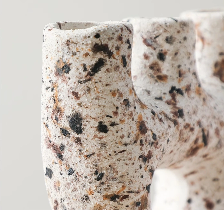 Minimalist, modern, creative, light luxury, abstract, irregular ceramic vase for home showrooms, hotels, and clubs. - Image 2