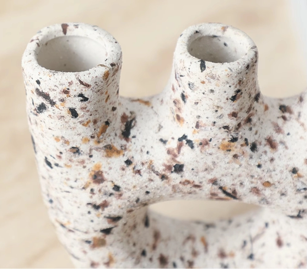 Minimalist, modern, creative, light luxury, abstract, irregular ceramic vase for home showrooms, hotels, and clubs. - Image 3